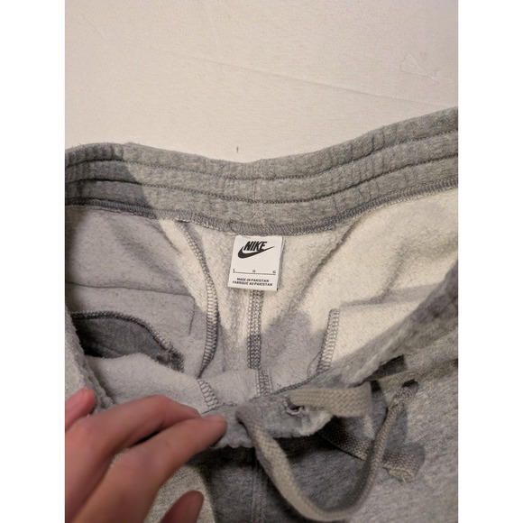 Nike Sportswear Club Fleece Joggers Mens Large Grey Sweatpants Swoosh Logo - Picture 5 of 7